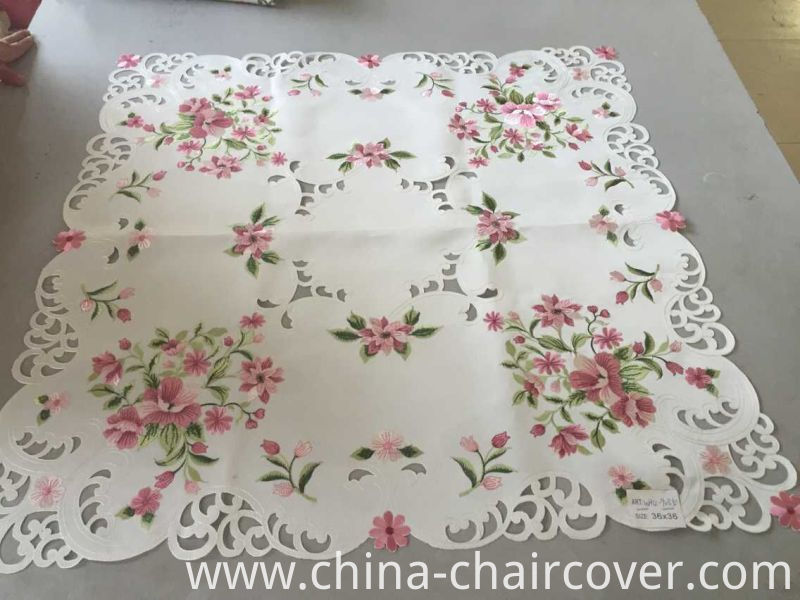 Handmade Cutwork Embroidery Style Easter Day Tablecloth